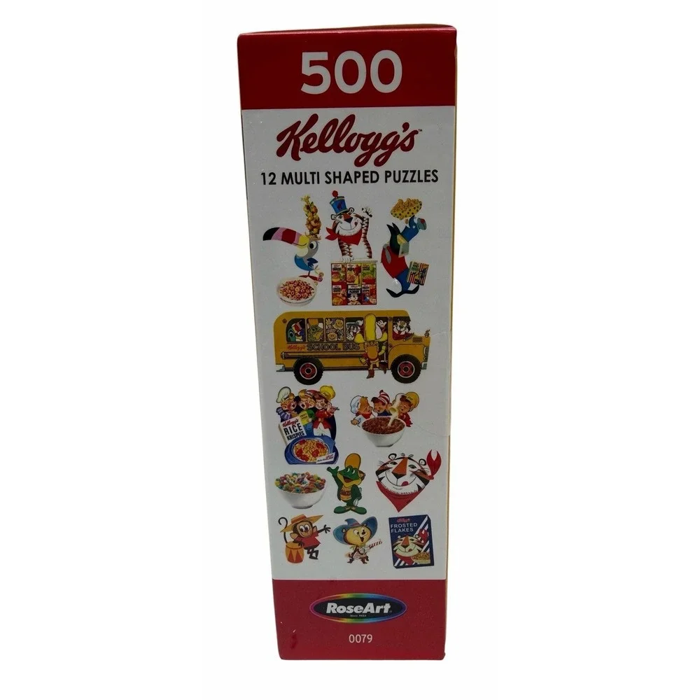 Kellogg's‎ Vintage 500 Pc Puzzle Set 12 Multi Shaped RoseArt NEW Tony Tiger